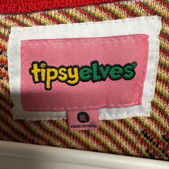 Tipsy Elves Women’s Cookie Cutter Cardigan Sweater Size XL Ugly Christmas - Picture 5 of 8